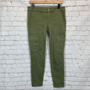WHBM | The Skimmer Olive Cargo Pants Sz 6